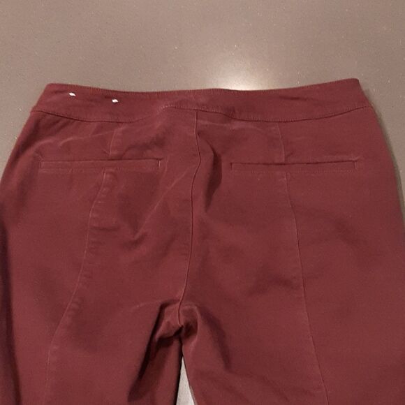 LOFT Burgundy Modern Skinny Ankle Pants - Picture 8 of 11